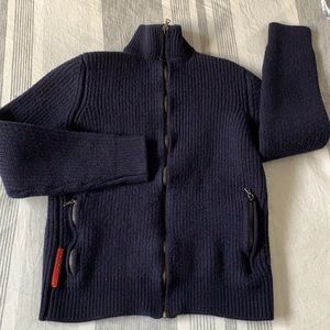 Prada 100 percent wool sweater jacket